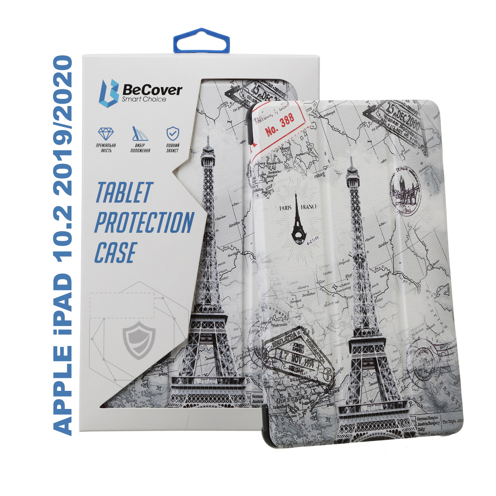 Чохол-книжка BeCover Smart Case для Apple iPad 10.2 2019/2020 Paris-0